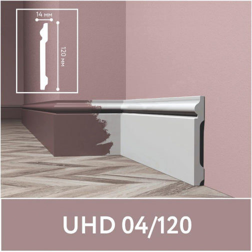 Plinta Alba Duropolimer, 120x14X2400 mm